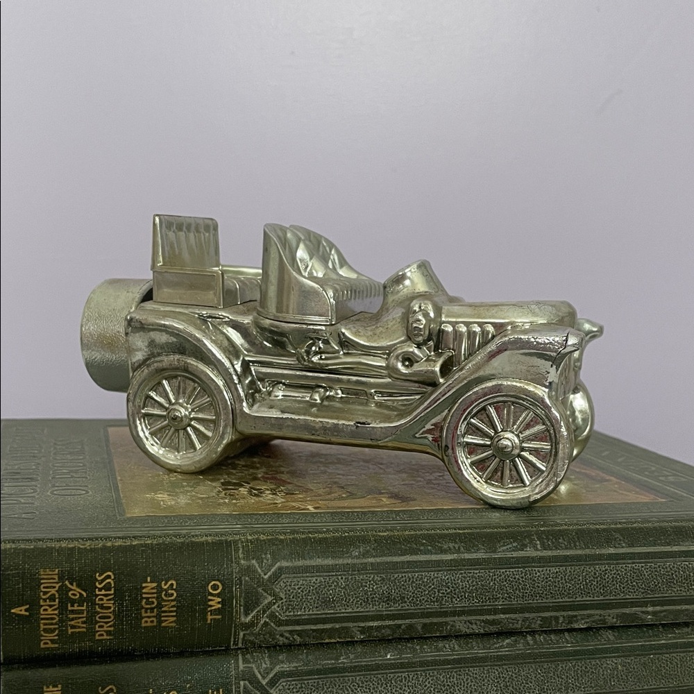 Avon Silver Classic Car cologne bottle collectible